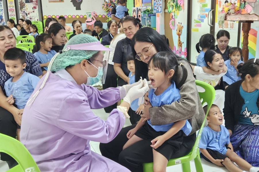 วันที่ 14 สิงหาคม 2569 องค์การบริหารส่วนตำบลไผ่ เข้าร่วมพิธีเปิดโครงการฟันสวยยิ้มใสไร้ฟันผุ สำหรับเด็กศูนย์พัฒนาเด็กเล็กองค์การบริหารส่วนตำบลไผ่ ประจำปี 2569